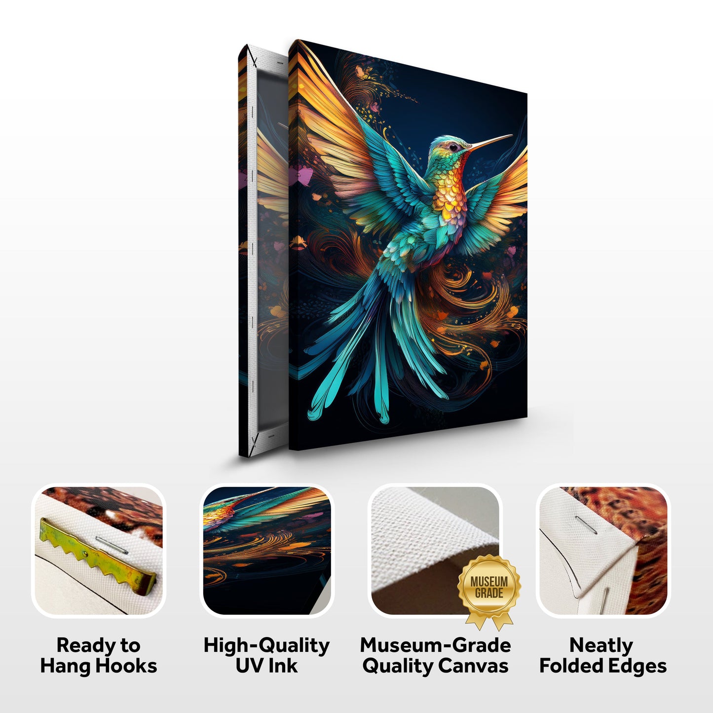 Humming Bird Abstract Wall Art II