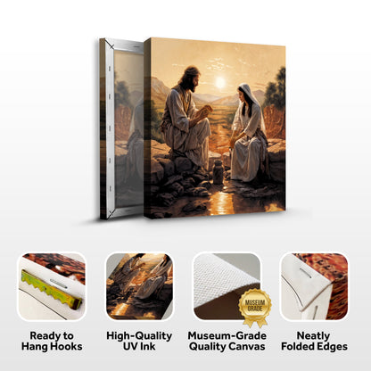 Samaritan at the Well Faith Wall Art III