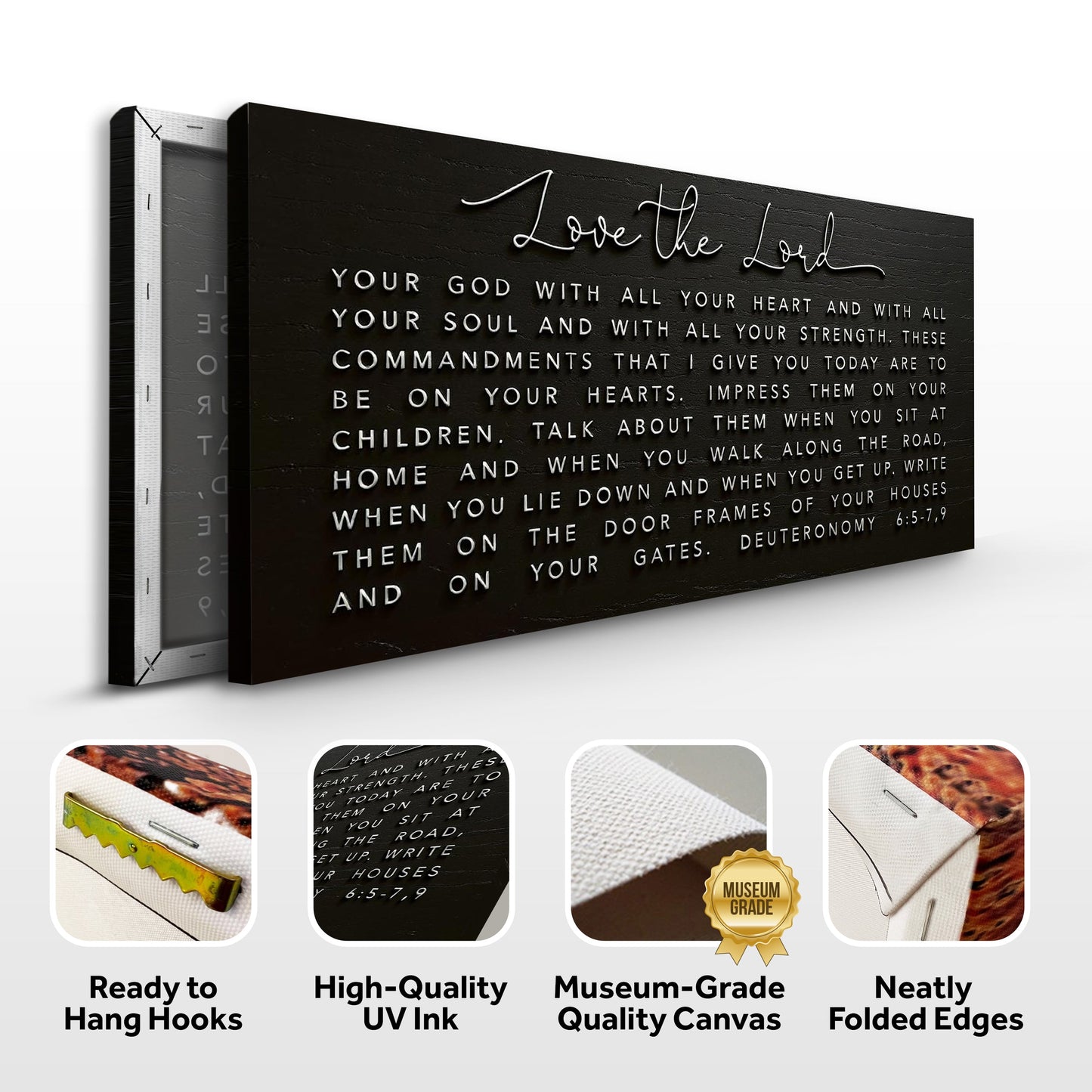 Love The Lord Your God - Deuteronomy 6:5-9 Faith Sign