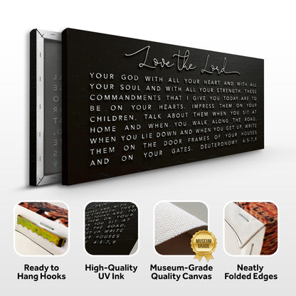 Love The Lord Your God - Deuteronomy 6:5-9 Faith Sign
