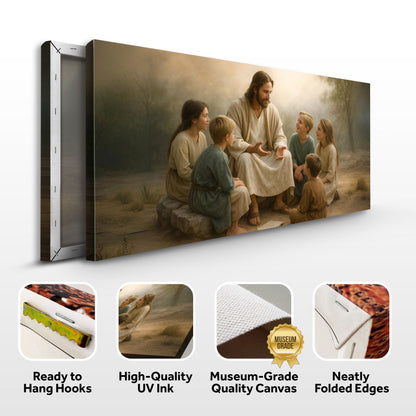 Jesus with Children Faith Wall Art III