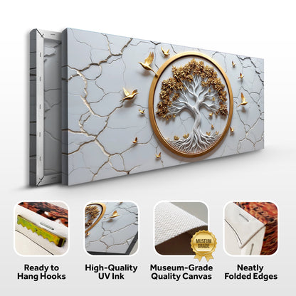 3D Celtic Tree of Life Wall Art - White