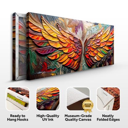 Wings Of Ascension Impasto Wall Art
