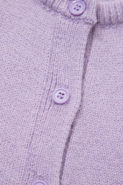 Petal Short Sleeve Soft Cardigan Sweater Tee