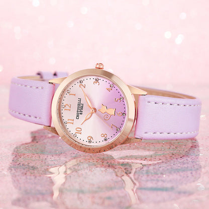 High School Student Cartoon Pointer Watch