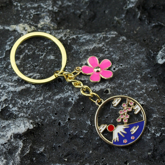 Miyazaki Sakura Mountain Keychain Pendant