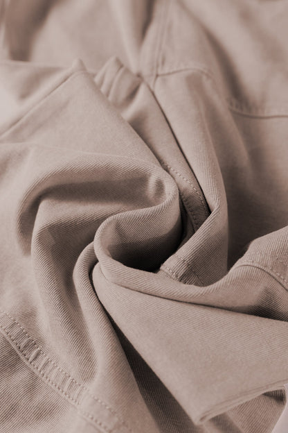 Mineral Wash Reverse Seam Drawstring Elastic Waist Pants