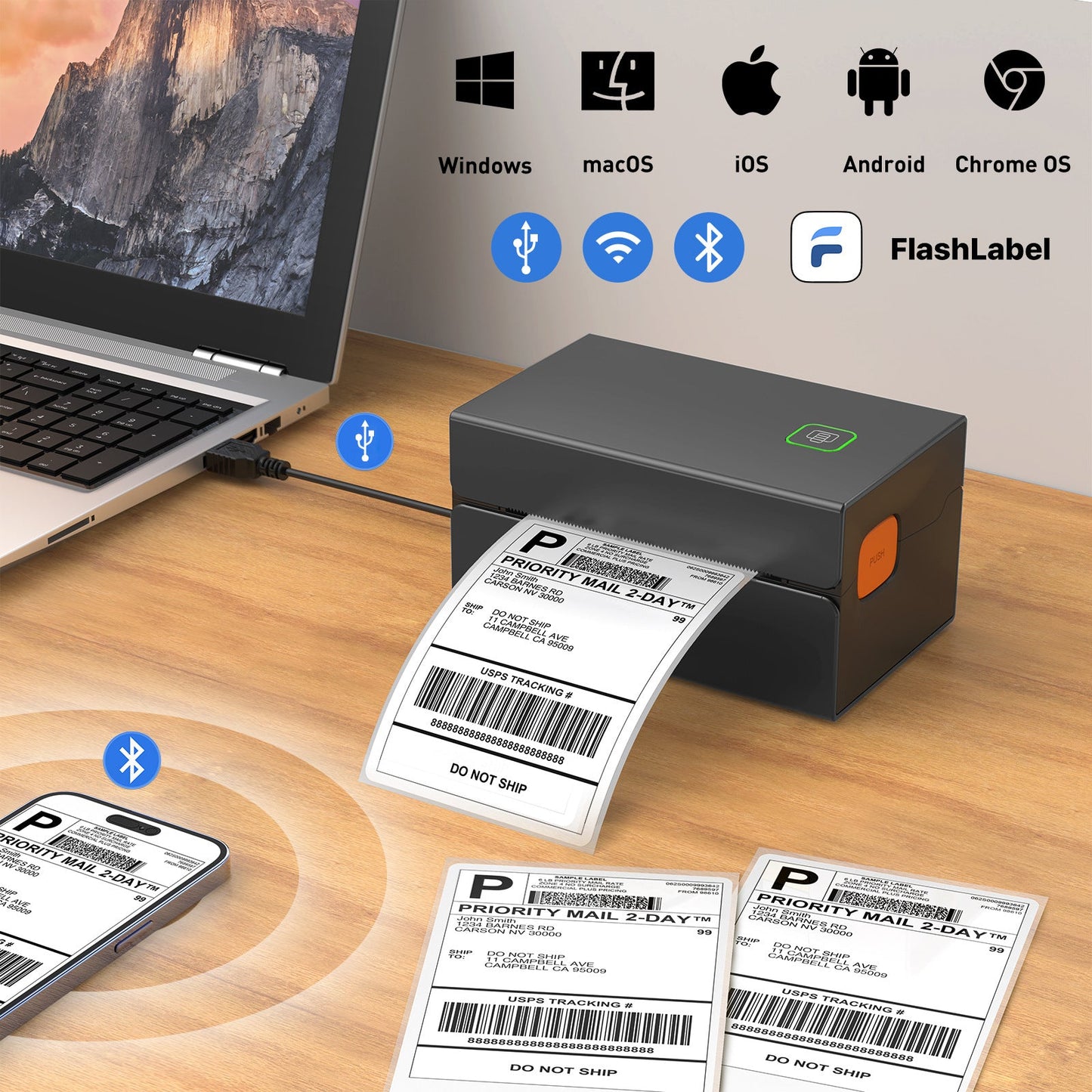 Electronic Face Sheet Thermal Label Printer