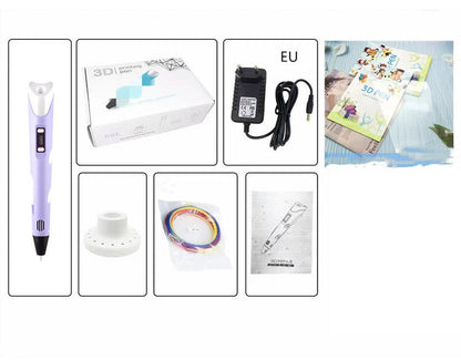 Children's 3D Printing Pen and Brush Toy Set