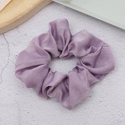 Girly Solid Color Large Intestine Hair Ring