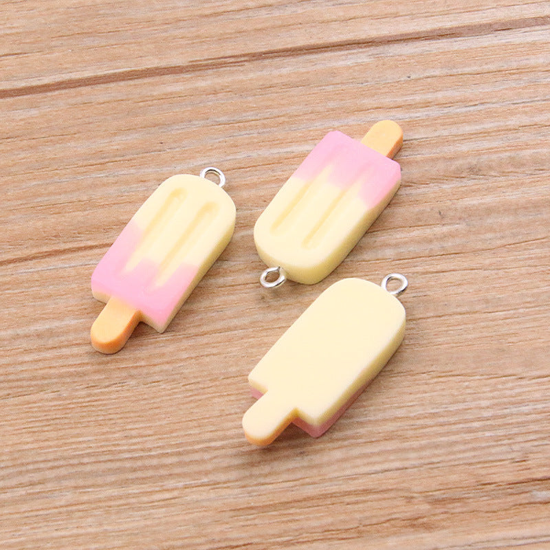 DIY Resin Gradient Popsicle Stick Pendant