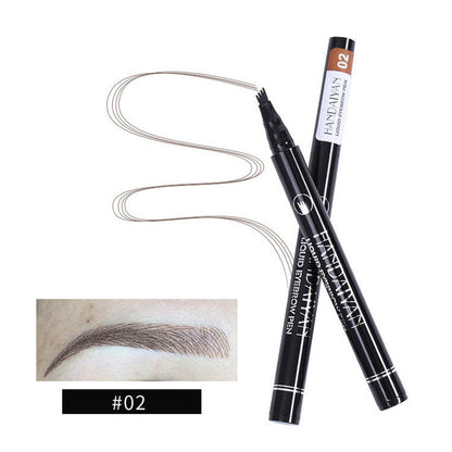 Four-Head Liquid Tattoo Eyebrow Pencil