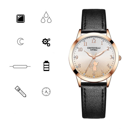 High School Student Cartoon Pointer Watch