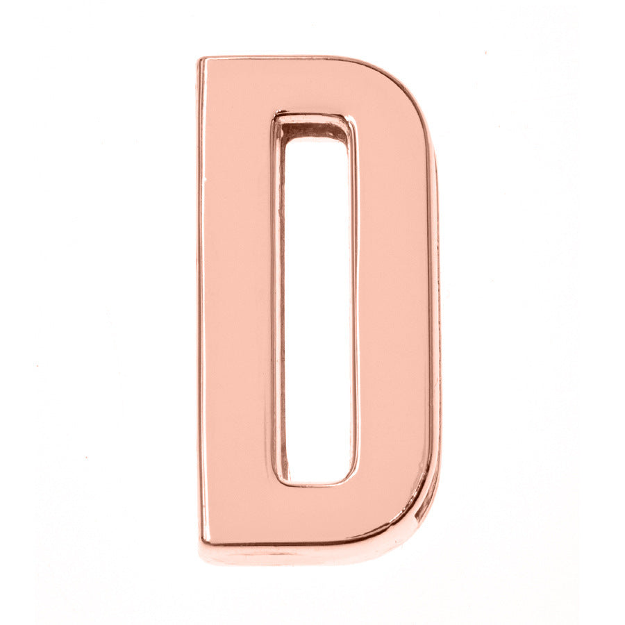 DIY Letter Keychain Glossy Ornament Accessories