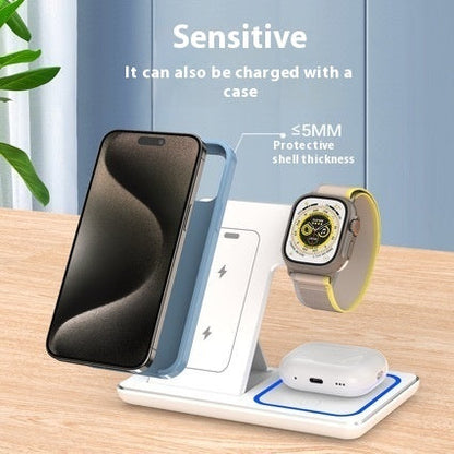 15W 3 In 1 Fast Wireless Charger Stand