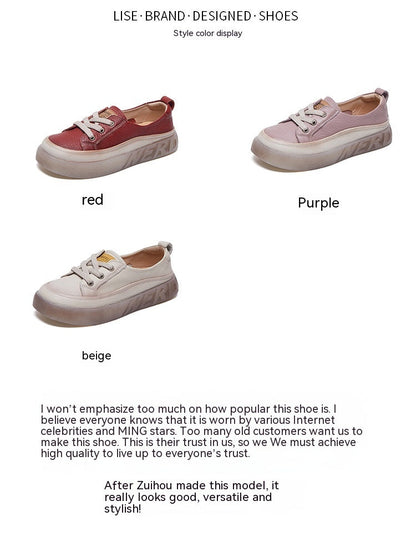 Cowhide Shallow Pumps