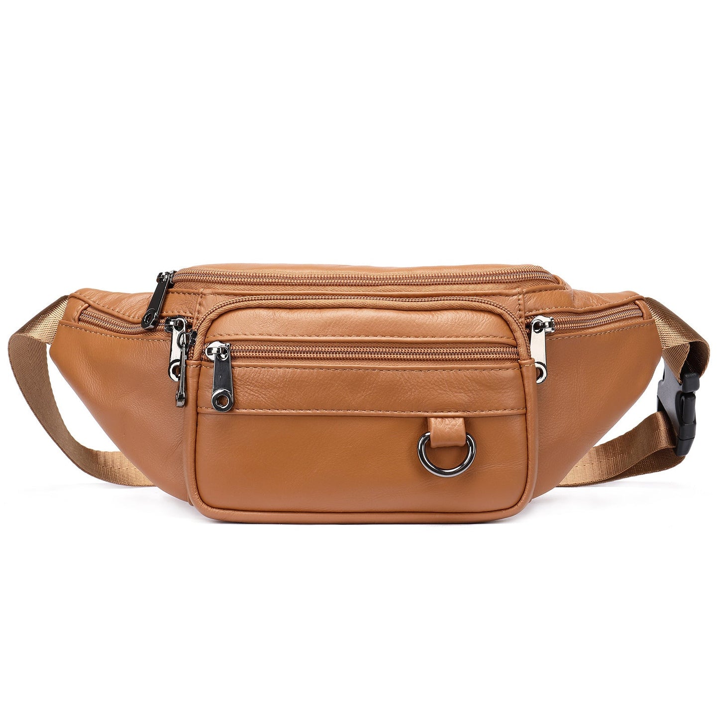 Men's Leather Phone Belt Chest Bag