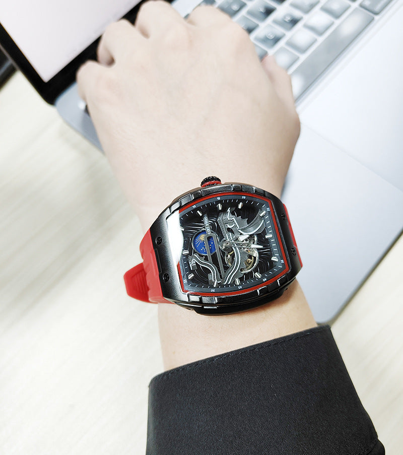 Men's Luminous Waterproof Skeleton Watch