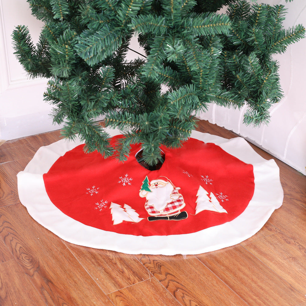 Christmas Tree Skirt Decorations Gift Scene Decor