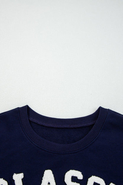 CLASSY UNTIL KICKOFF Patch Game Day Sweatshirt