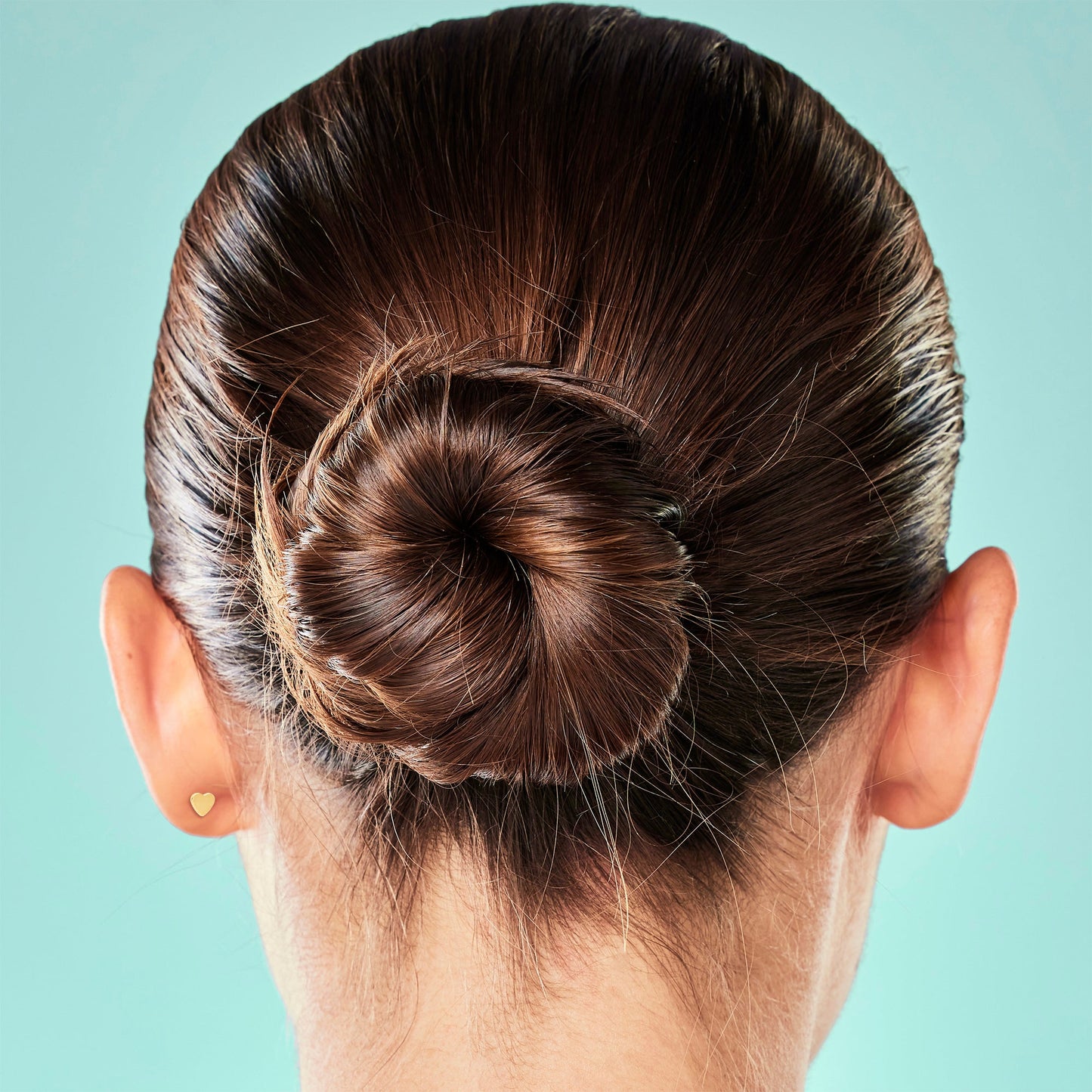 Titanium Flat Back Earring Trio Gem- 18G Threadless Reversible Heart