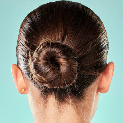 Titanium Flat Back Earring Trio Gem- 18G Threadless Reversible Heart