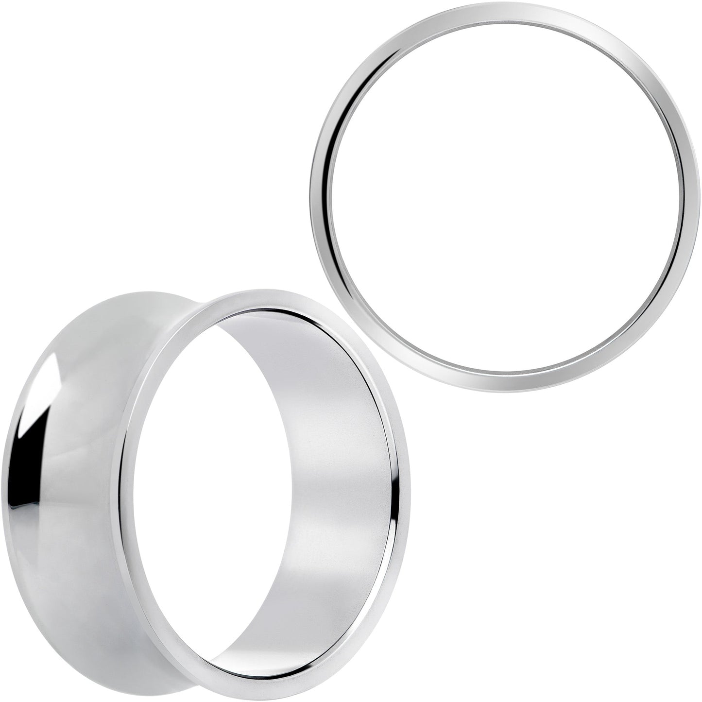 Hand Polished Thick Double Flare Tunnel Plug Set 6mm to 25mm