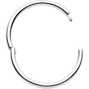 20G Implant Grade Titanium Half Closure Hinged Segment Ring