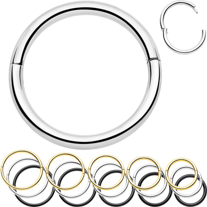 20G Implant Grade Titanium Half Closure Hinged Segment Ring