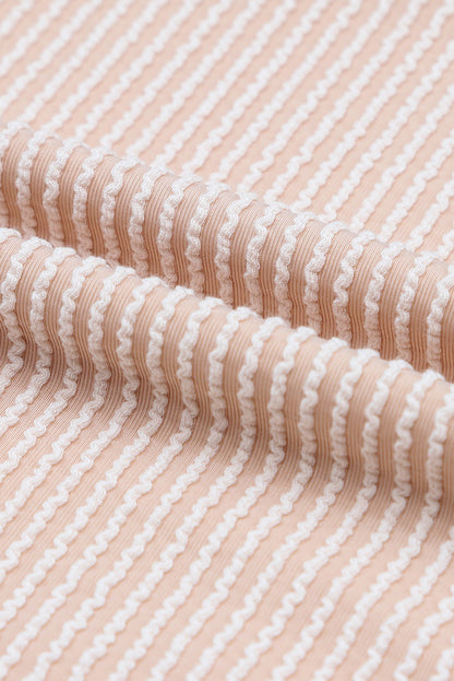 Colorblock Ribbed Long Sleeve Top