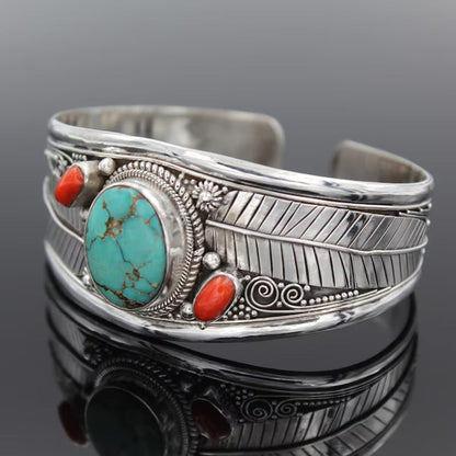Bohemian Turquoise Vintage Pattern Bracelet