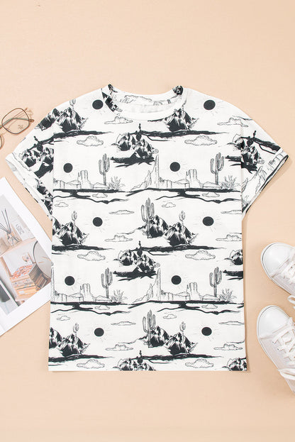 Desert Sand Short Sleeve Knit Top