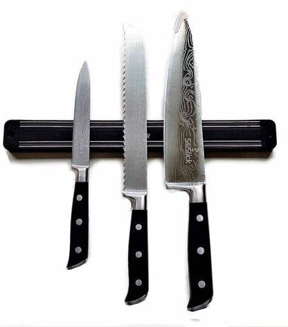 Magnetic Knife/Tool Rack - 3 Black