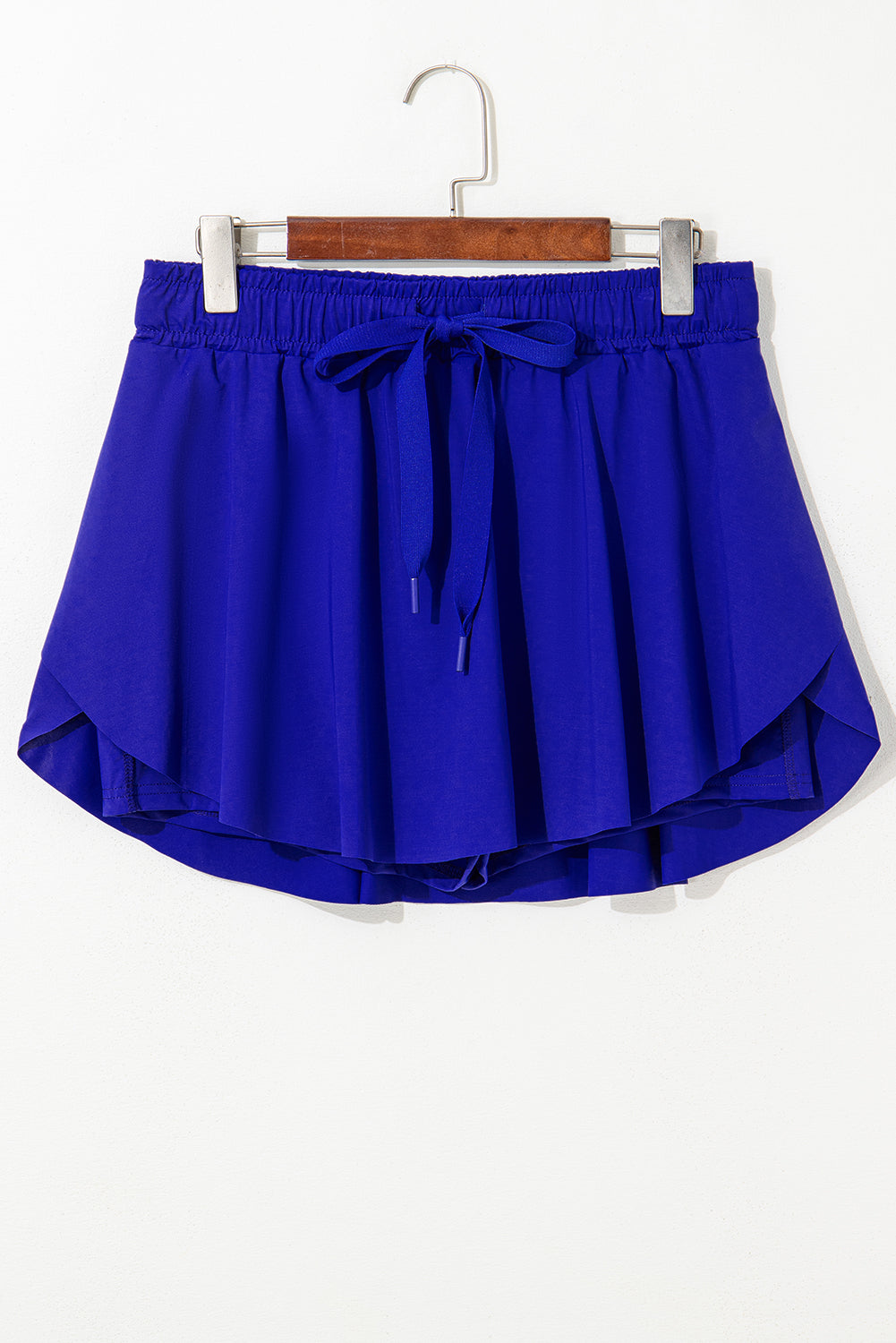 Drawstring Elastic Waistband Lined Tennis Skorts