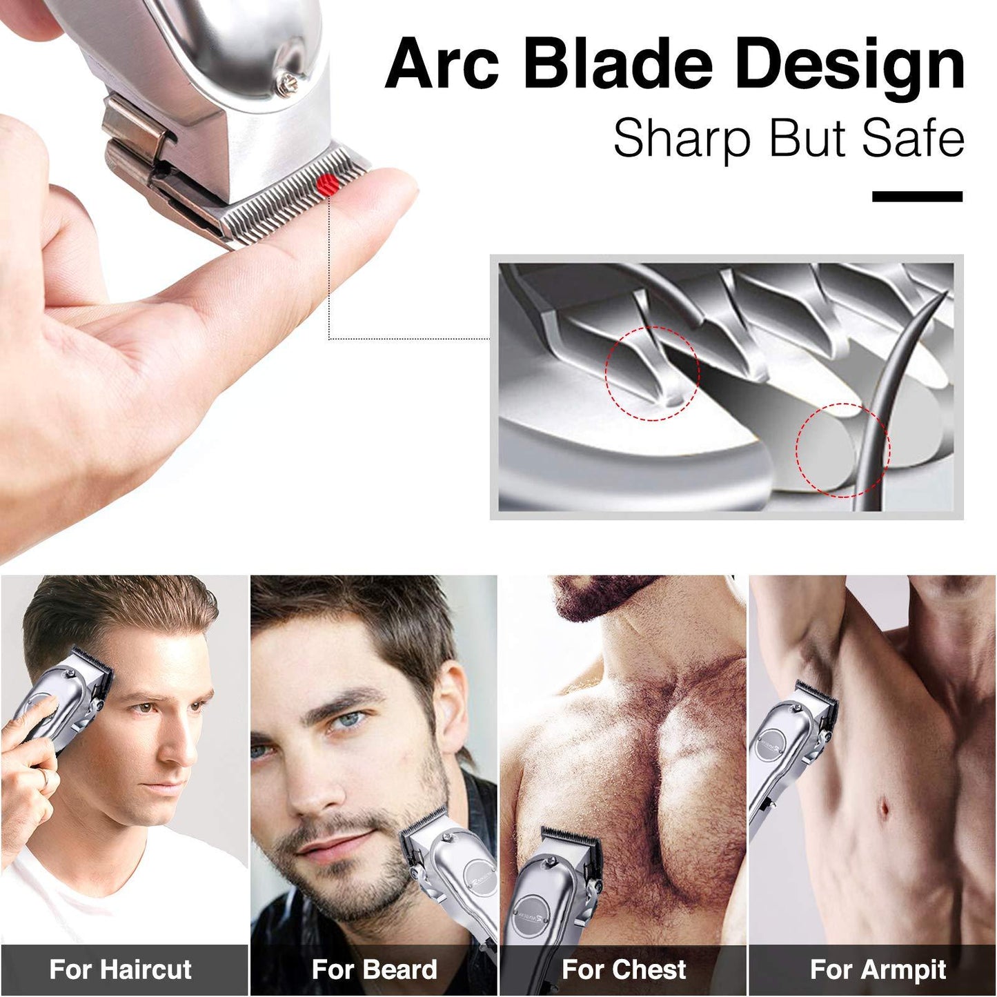 3-in-1 Waterproof Hair Trimmer and Grooming Kit
