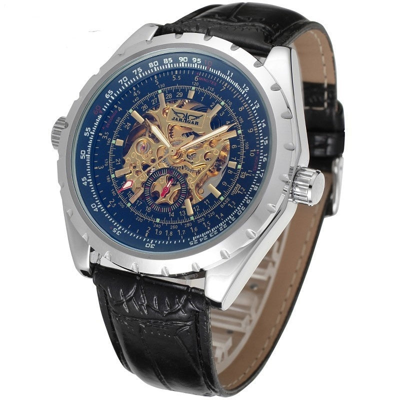 Men's Business Casual Skeleton Automatic Watch