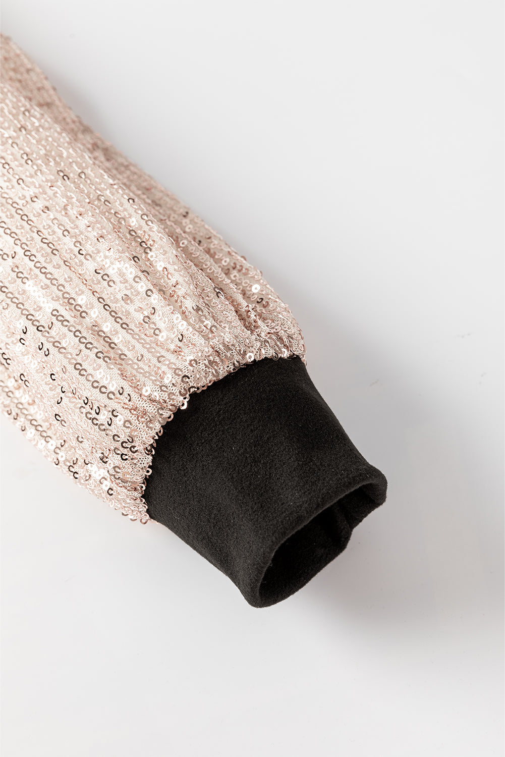 Valentine Sequin Patchwork Puff Sleeve Mini Dress
