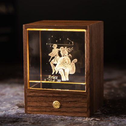 Crystal LED USB Table Lamp Night Light