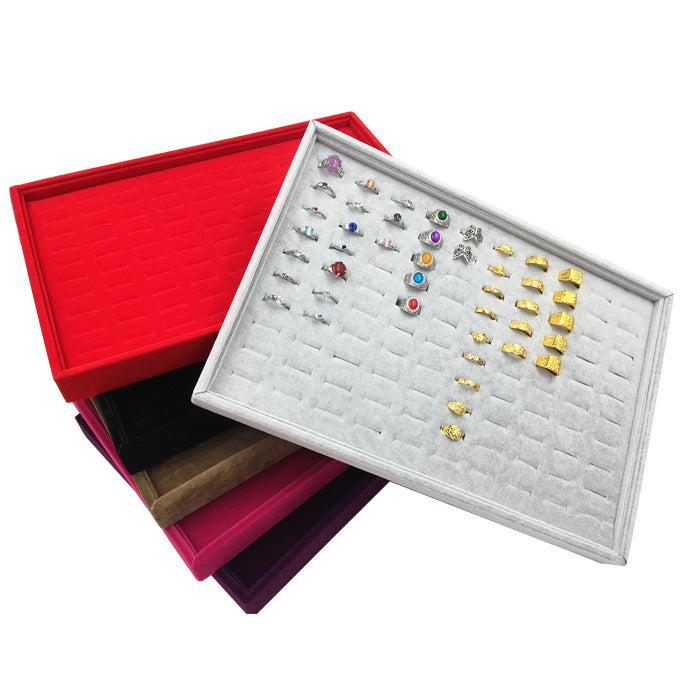 Flannel Jewelry Display Ring Tray