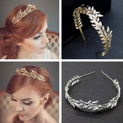 Golden Leaf Bridal Headband