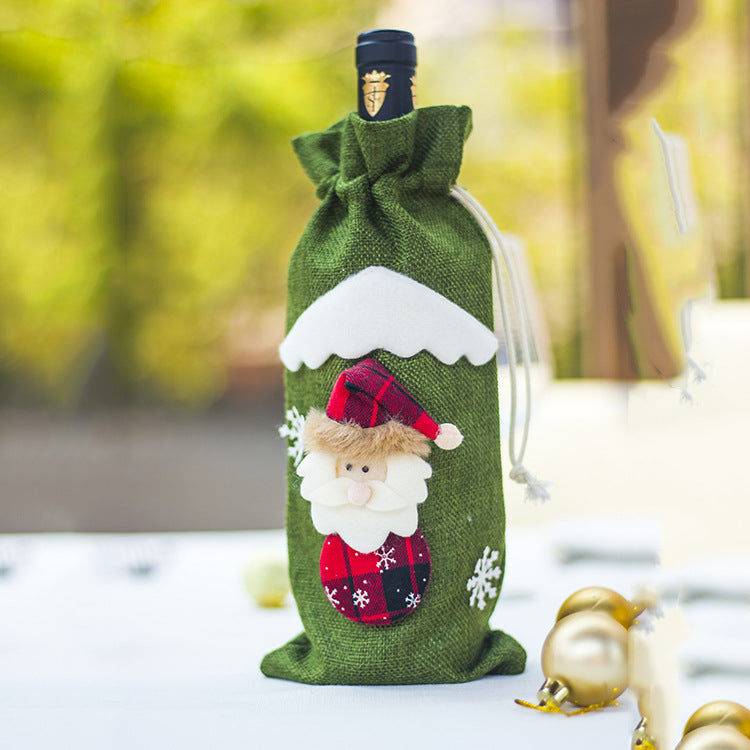Christmas Wine Bottle Socks Decor