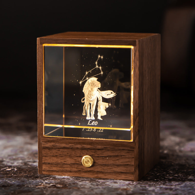 Crystal LED USB Table Lamp Night Light