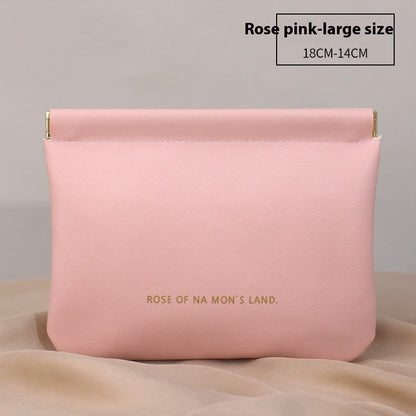 New Camellia Classic Hand-held Cosmetic Bag