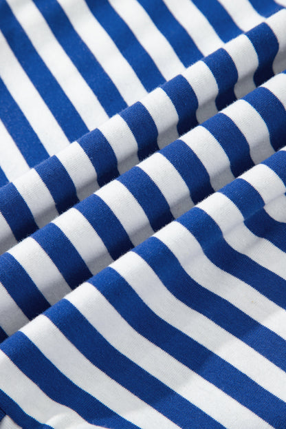 Stripe Scoop Neck Sleeveless Mini Dress