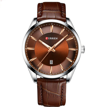 Men's Business Quartz Watch Calendar, Waterproof