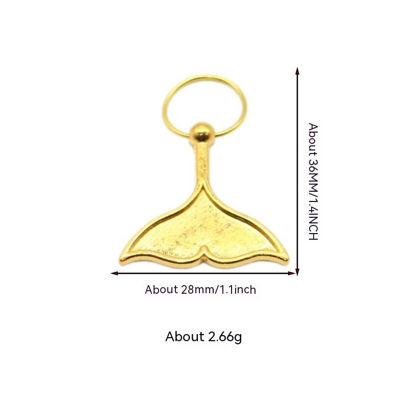 XINGX Lightning Shell Hair Ring with Small Pendant