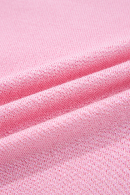 Stripe Colorblock Collared Drop Shoulder Sweater