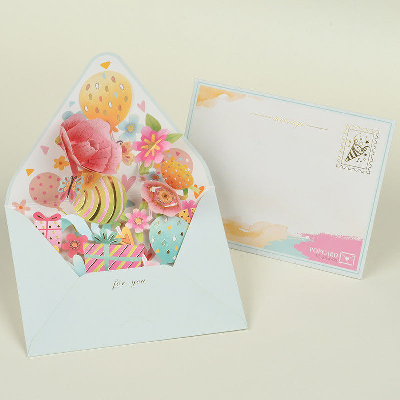 Middle Blossom 3D Greeting Card