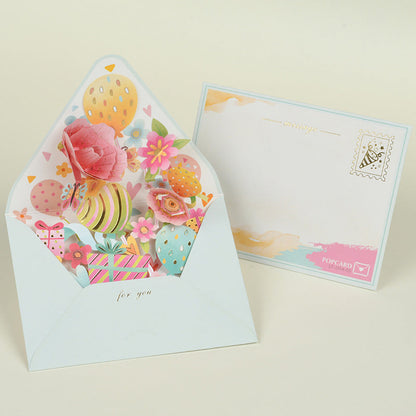 Middle Blossom 3D Greeting Card