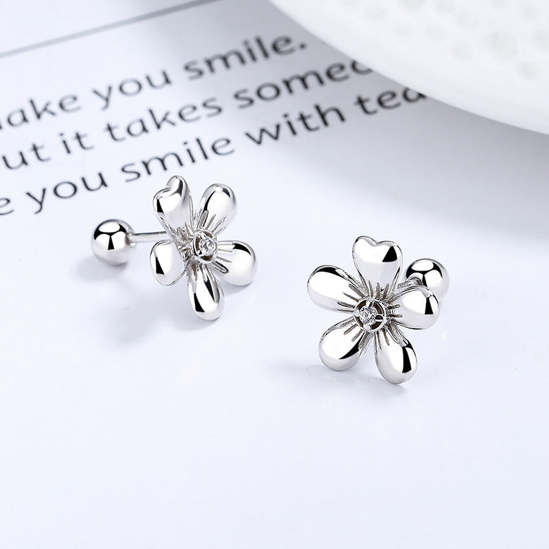 Five Petal Flower Bud Earrings